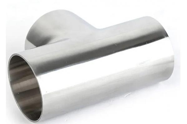 Food And Beverage Industry Reducing Equal Seamless Pipe Tee With Butt Weld Connection