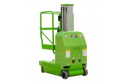 China 9m Platform Height Vertical Man Lifts DC Powered Double Mast Self Propelled supplier