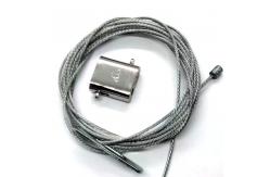 China Lighting Brass Adjustable Wire Rope Grip Lock For Cable With Loops supplier