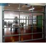 UV Proof 3mm 5000mm Width Glass Panel Garage Doors for sale