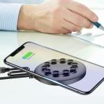 10 W Smart Suction Cup OCP Desktop Wireless Charger For Iwatch Airpods