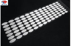 China Industrial hook and loop accessories White 20mm Glue Coin Adhesive backed supplier