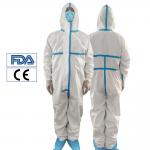 EN 14126 Disposable Protective Coveralls Category 3 Protection Suit PPE Safety for sale