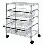 Pull out Shelf Kitchen Bakery Multiple Function Wire Shelving Cart for sale