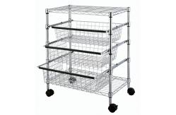 China Pull out Shelf Kitchen Bakery Multiple Function Wire Shelving Cart supplier
