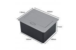 China Multifunctional Zinc Alloy Desktop Office Pop Up Desk Power Outlets supplier