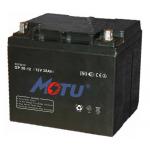 Less Self - Discharging AGM Deep Cycle Battery Black Color For UPS / Solar / Lighting for sale