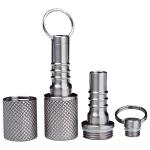 Mini Portable Steel Pill Box With Keychain for sale