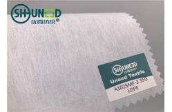 China Fusible Embroidery Backing Fabric 100% Polyester Cuttable With LDPE Coating supplier