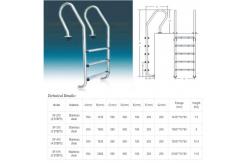 China SS304 Inground Pool Ladder Steps supplier