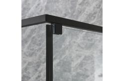China Stylish  Shower Enclosure With Black Aluminium And Clear Glass supplier