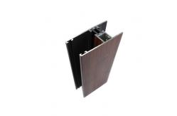China Multifunctional Rectangle Wood Finish Aluminium Profiles For Glass Windows supplier