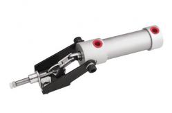 China 45kg Capacity Push Pull Pneumatic Toggle Clamp for Logistics Equipment supplier