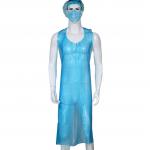 OEM Oil Prevention Single Use Sleeveless PE Apron 28''x42'' 28''x46'' for sale