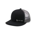 5 Panels Flat Brim Blank Snapback Trucker Caps Solid Plain Cotton Twill Mesh Men Sport Cap for sale