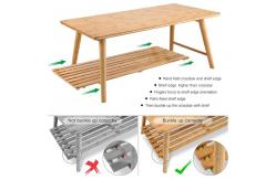 China Multifunctional Solid Bamboo Furniture Simple and Modern Coffee Table for Small Homes supplier