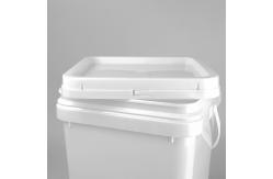 China Food Grade Square Plastic Bucket 5 Gallon 20 Litre With Lid And Handle supplier