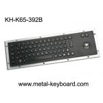 IP65 Anti - vandal Black Industrial Computer Keyboard with Stainless steel Trackball for sale