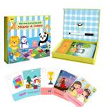 Wipe Clean Shape Color Early Learning Flash Cards For 3-4 Year Old for sale