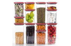 China 5PCS BPA Free 600ml Plastic Food Storage Containers With Airtight Lids supplier