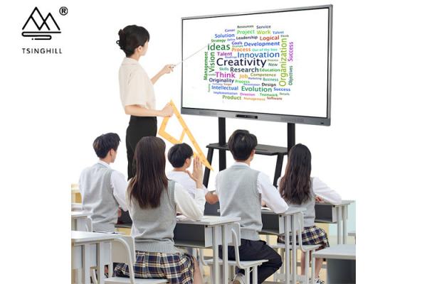 4K Ultra HD Resolution Interactive Education Whiteboard 30000 Hours Life Expectancy