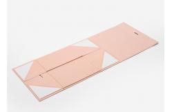 China Light Pink Flat Foldable Packaging Box Rigid Customized Design 2mm Thickness supplier