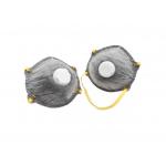 Gray Color Ffp1 Face Mask With Exhalation Valve Dust Protection Mask Cup / Cone Shape for sale