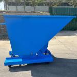 Durable Tipping Bin Self Dumping Hopper Forklift Attachments For Scrap Waste Handling for sale