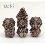 Nontoxic Practical Custom Metal Dice Set , Wear Resistant Metallic Game Dice for sale