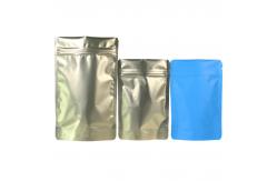 China Custom Zipper Resealable Aluminum Foil Mylar Bag Plastic Packaging Bag With Window supplier