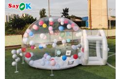 China 0.6mm PVC Bubble Bounce House Room Inflatable Clear Domes Customize supplier