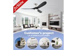 China 220v Modern Wood Ceiling Fan With Light Chandelier For Bedroom supplier