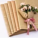 Many Colors Vintage Kraft Paper for Book Wrapping Gift Wrapping Bouquet Packaging Flower Wrapping and English Newspapers for sale