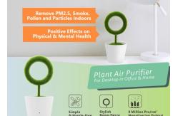 China USB Remove Air Pollutants Tabletop Green Plant Modeling Air Purifier For Office Home supplier