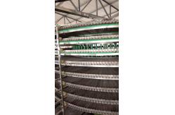 China                  Diameter Double Spiral Cooling Conveyor Tower for Bread Transfering              supplier