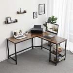 Steel Pipe L Shaped Corner Waterproof Steel Computer Desks