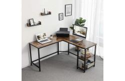 China Steel Pipe L Shaped Corner Waterproof Steel Computer Desks supplier