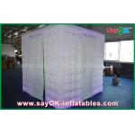 Inflatable Led Photo Booth Green Background Inflatable Photo Booth 2.5 X 2.5 X 2.5m For Wedding / Event for sale