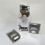 Customized private label pill capsule blister package 18K gold silver grey paper card box for sale