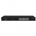 16 Port Gigabit PoE Switch 300W Budget Unmanaged VLAN 250-Meter Distance SFP Fiber for sale