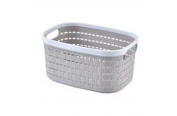 China Oval 11 Shower Caddy Portable Plastic Storage Basket Double Handle supplier