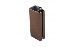 China Factory Price Anodized Brown Aluminum window Frame Extrusions Sliding Window Profile supplier