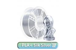 China Diameter 1.75mm  Silk Light Silver PLA Toughness Enhanced 3D Printer Filament 1kg supplier