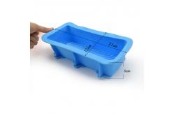 China Non Stick Rectangular Silicone Bread Baking Molds supplier