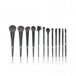 Synthetic Hair 12PCS Black Makeup Brush Set Cosmetics Beauty Tool for sale