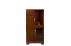 China Handmade Kitchen Cabinet Storage Glass Fronted Cupboard With Five Adjustable Shelves supplier