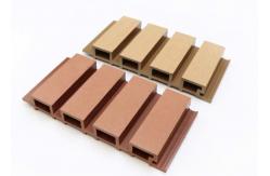 China Wood Grain Exterior WPC Wall Panel Outdoor Cladding Co Extrusion Fireproof supplier