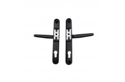 China OEM Black Through Door Window Double Sided Handles Aluminum Material Two Sided supplier