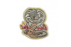 China Hook And Loop Embroidered Hat Patches Heat Cut Border OEM ODM supplier