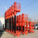 Aluminum Alloy Electric Lifting Platform Self Propelled Indoor Aerial Work Platform for sale
